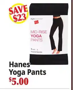 Ocean State Job Lot Hanes Yoga Pants offer
