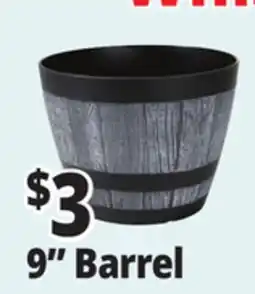 Ocean State Job Lot Whiskey Barrel Resin Planter 9 offer