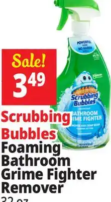 Ocean State Job Lot Scrubbing Bubbles Disinfectant Bathroom Grime Fighter Spray 32 oz offer