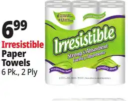 Ocean State Job Lot Irresistible Paper Towels 6 Count offer