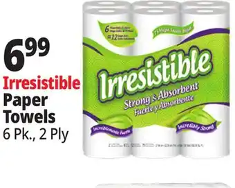Ocean State Job Lot Irresistible Paper Towels 6 Count offer
