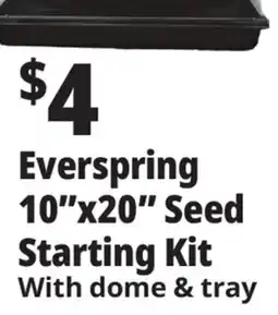 Ocean State Job Lot Everspring 10x20 Seed Starting Kit offer