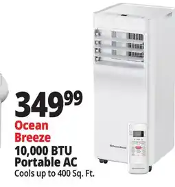 Ocean State Job Lot Ocean Breeze 10 000 BTU Portable Air Conditioner offer