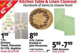 Ocean State Job Lot Kitchen Table & Linen offer