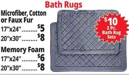 Ocean State Job Lot Microfiber, Cotton or Faux Fur offer