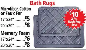 Ocean State Job Lot Microfiber, Cotton or Faux Fur offer