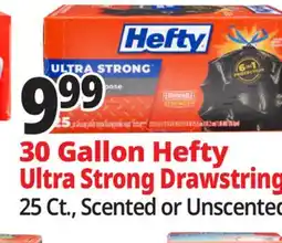 Ocean State Job Lot Hefty Ultra Strong Multipurpose White Pine Breeze 30 Gallon Trash Bags 25 Count offer