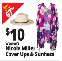Ocean State Job Lot Women's Nicole Miller Cover Ups & Sunhats offer
