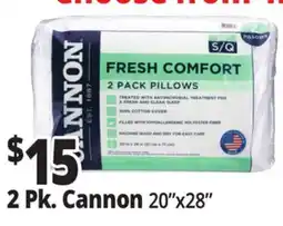 Ocean State Job Lot Cannon Fresh Comfort Bed Pillows offer