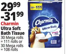 Ocean State Job Lot Charmin Ultra Soft Bathroom Tissue Ultra Soft 30 Mega Rolls offer