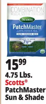 Ocean State Job Lot Scotts Patchmaster Sun & Shade Lawn Repair Mix 4.75 lbs offer