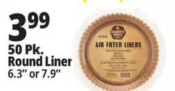 Ocean State Job Lot Baker's Choice Round Air Fryer Liners 50 Count offer