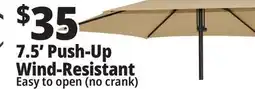 Ocean State Job Lot 7.5' Wind Resistant Steel Patio Umbrella with Push Lift offer