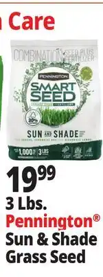 Ocean State Job Lot Pennington Smart Seed Sun & Shade Grass Seed 3 lbs offer