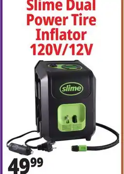 Ocean State Job Lot Slime Dual Power Tire Inflator 120V/12V offer