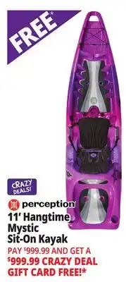 Ocean State Job Lot 11' Hangtime Mystic Sit-On Kayak offer