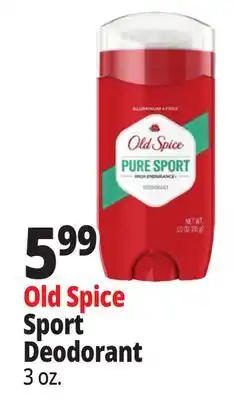 Ocean State Job Lot Old Spice Sport Deodorant 3 oz offer