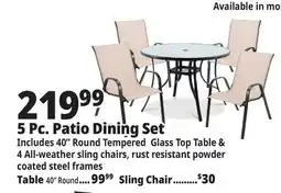 Ocean State Job Lot 5 Pc. Patio Dining Set offer