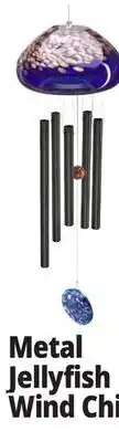 Ocean State Job Lot Ceramic Glass & Metal Jellyfish Windchime offer