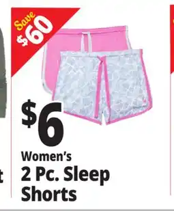 Ocean State Job Lot Women's 2 Pc. Sleep Shorts offer
