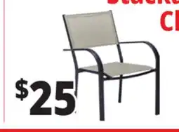 Ocean State Job Lot Steel Patio Sling Chair Tan offer