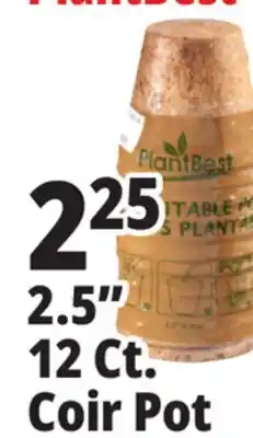 Ocean State Job Lot PlantBest Plantable 2.5 Coconut Coir Pots 12 Count offer