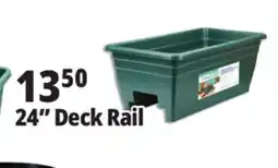 Ocean State Job Lot Green Deck Rail Planter 24 offer