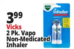 Ocean State Job Lot Vicks Non-Medicated Portable Nasal Inhaler 2 Count offer