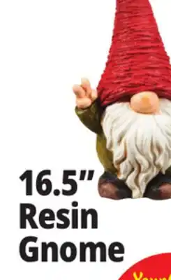 Ocean State Job Lot Outdoor Living Accents Resin Garden Gnome 16.5 offer