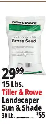 Ocean State Job Lot Tiller & Rowe Landscaper's Mix Grass Seed 15 lbs offer