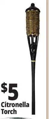 Ocean State Job Lot 60 Woven Bamboo Torch with Cap offer