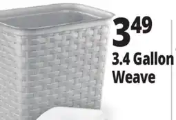 Ocean State Job Lot Sterlite 3.4 Gal. Weave Wastebasket offer