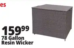 Ocean State Job Lot Resin Wicker Deck Box 78 Gal offer