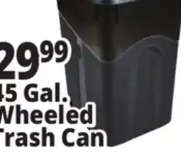 Ocean State Job Lot 45 Gallon Wheeled Trash Can offer