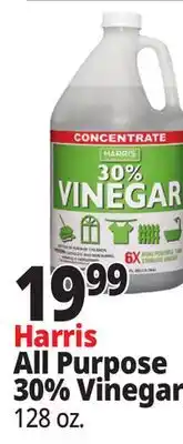 Ocean State Job Lot Harris All Purpose 30% Vinegar offer