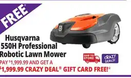 Ocean State Job Lot Husqvarna 550H Professional Robotic Lawn Mower Gray/Orange offer