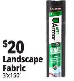 Ocean State Job Lot Ike's Home Landscaping Weed Prevention Fabric 3' x 150' offer