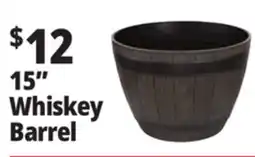 Ocean State Job Lot Whiskey Barrel Resin Planter 15 offer