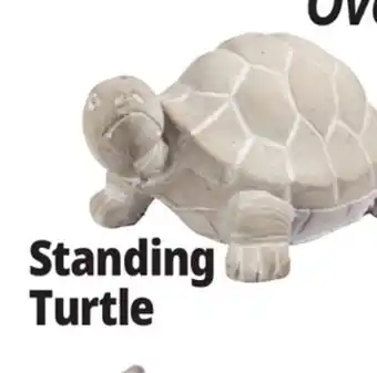 Ocean State Job Lot Standing Turtle Cement Statue Gray offer