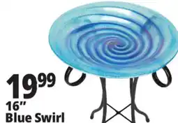 Ocean State Job Lot Glass Bird Bath with Metal Stand 22 offer