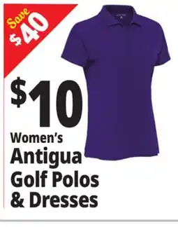Ocean State Job Lot Women's Antigua Golf Polos & Dresses offer