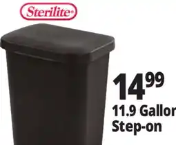 Ocean State Job Lot Sterilite Step-On 2.7 Gal Wastebasket offer