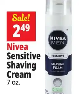 Ocean State Job Lot Nivea Sensitive Shaving Cream offer