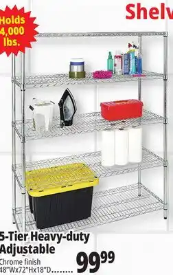 Ocean State Job Lot Method 5-Tier Adjustable Heavy-Duty Wire Shelving 48 x 18 offer