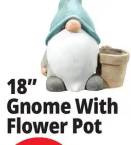 Ocean State Job Lot 18 Gnome With Flower Pot offer