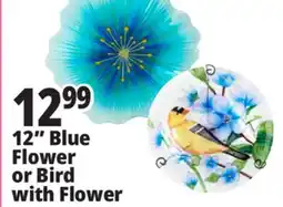 Ocean State Job Lot Glass Flower Bird Bath Red 12 offer