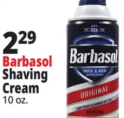 Ocean State Job Lot Barbasol Shaving Cream 10 oz offer