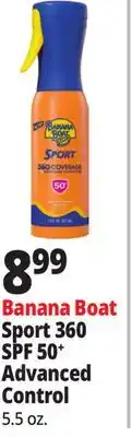 Ocean State Job Lot Banana Boat Sport 360 SPF 50+ Advanced Control offer
