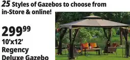 Ocean State Job Lot Regency II 10' x 12' Gazebo with Netting Brown offer