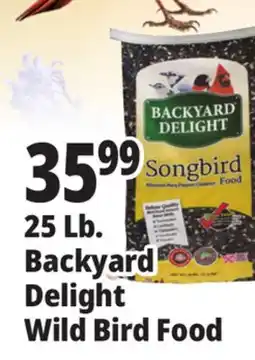 Ocean State Job Lot Backyard Delight Songbird Food 25 lbs offer